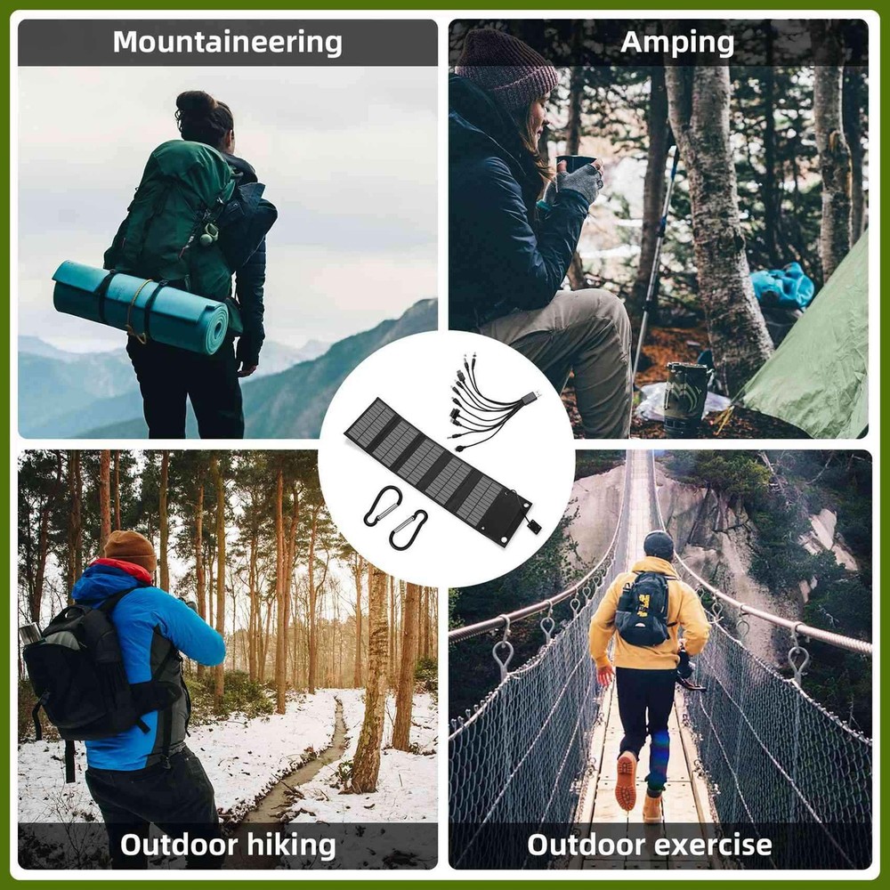 12W Foldable USB Solar Panel Solar Cell Portable Folding Solar Panel for9294