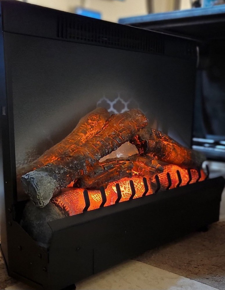 Dimplex 23" Fireplace Insert Electric Box Black Standard Log Set Heater 120V