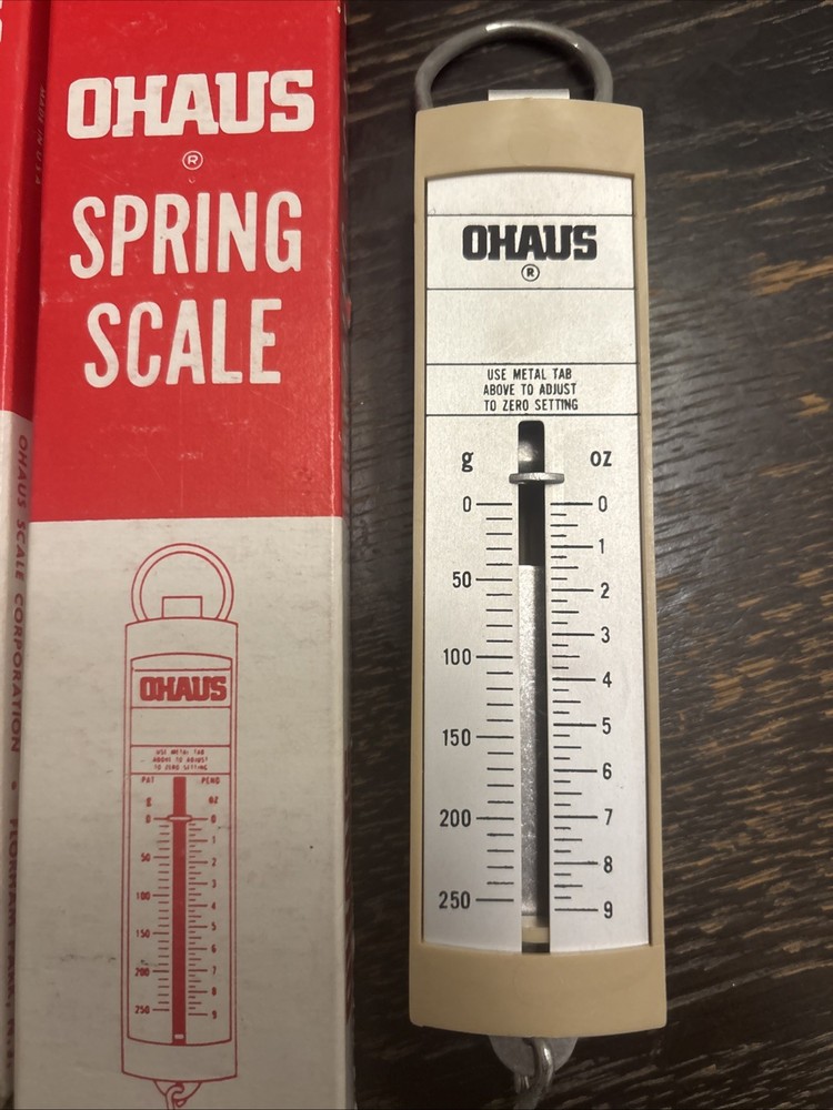 2 Vintage Ohaus Spring Scale Model 8075-1 with Box