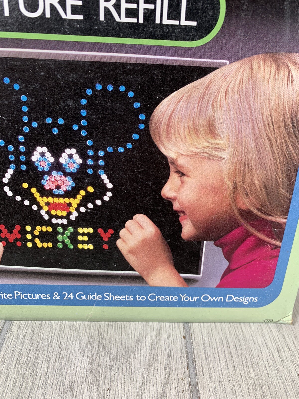 Vtg. Lite Brite DISNEY CHARACTERS Refill SEALED Mickey Donald Bambi Snow White