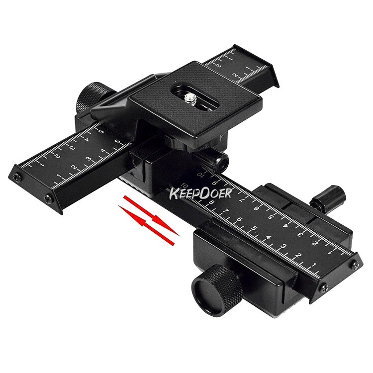2 Direction Macro Shooting Ball Head Quick Release Plate Micro Platform Stand