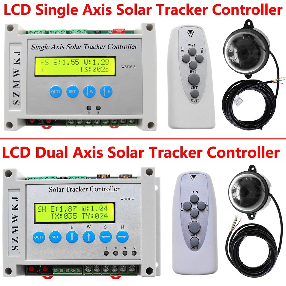 12V/24V Single/Dual Axis Solar Sun Track Tracking Tracker Electronic Controller