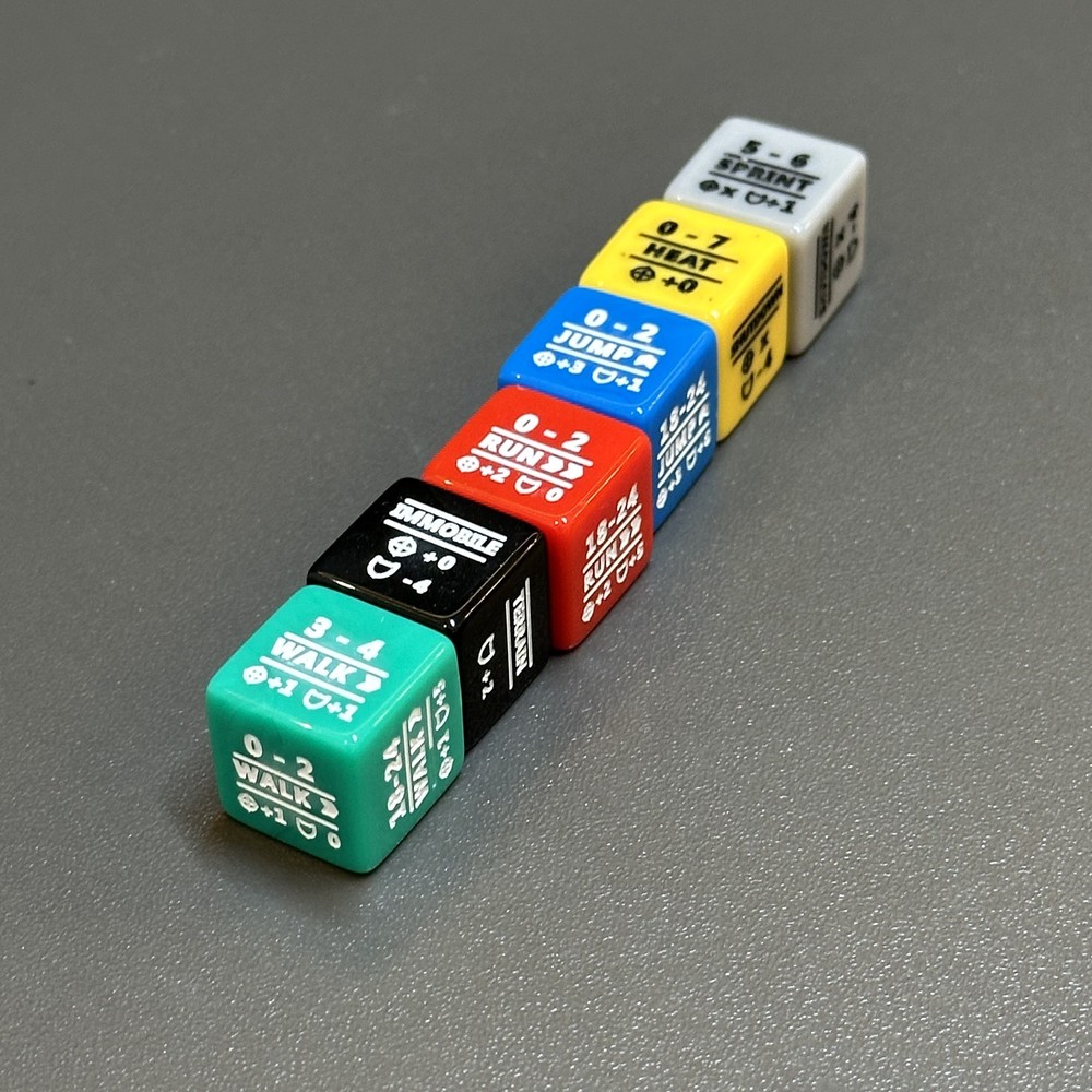 Battletech Stats Modifier Dice Full 30 Dice Bundle: Movement, Heat & Special