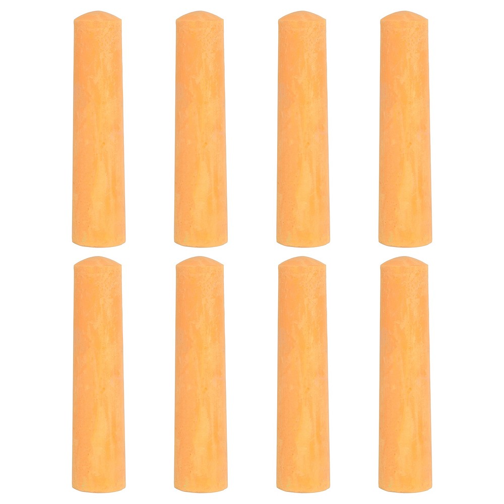 8 PCS Dustless Chalk, Orange Sidewalk Chalk Large Solid Huge for Outdoor