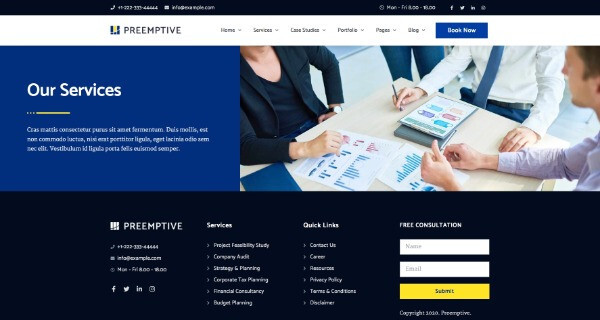 Premium Wordpress Elementor Template Kit Bundle | Finance & Law Firm theme
