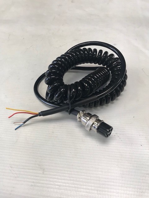 HEAVY DUTY MICROPHONE COILED REPLACEMENT CABLE 4 Pin 4 conductor 3ft CB HAM