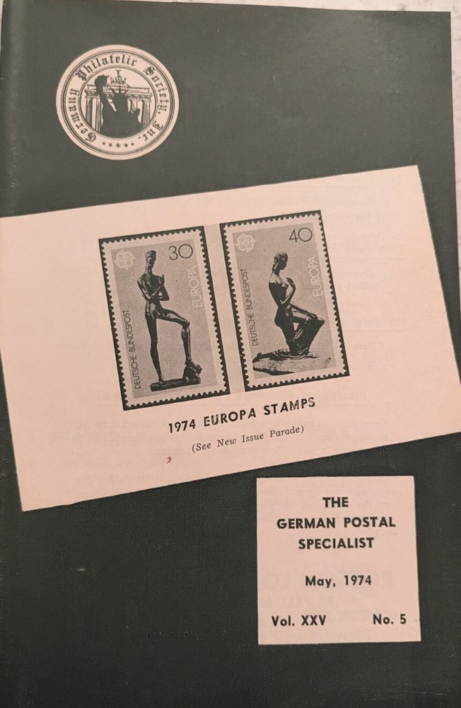 German Postal Specialist May 1974 UV  Federal Post Office  On Pikes Command