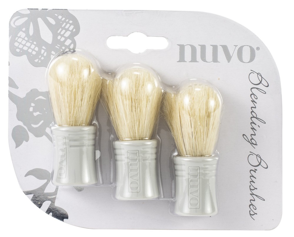 Nuvo Blending Brushes-3/Pkg