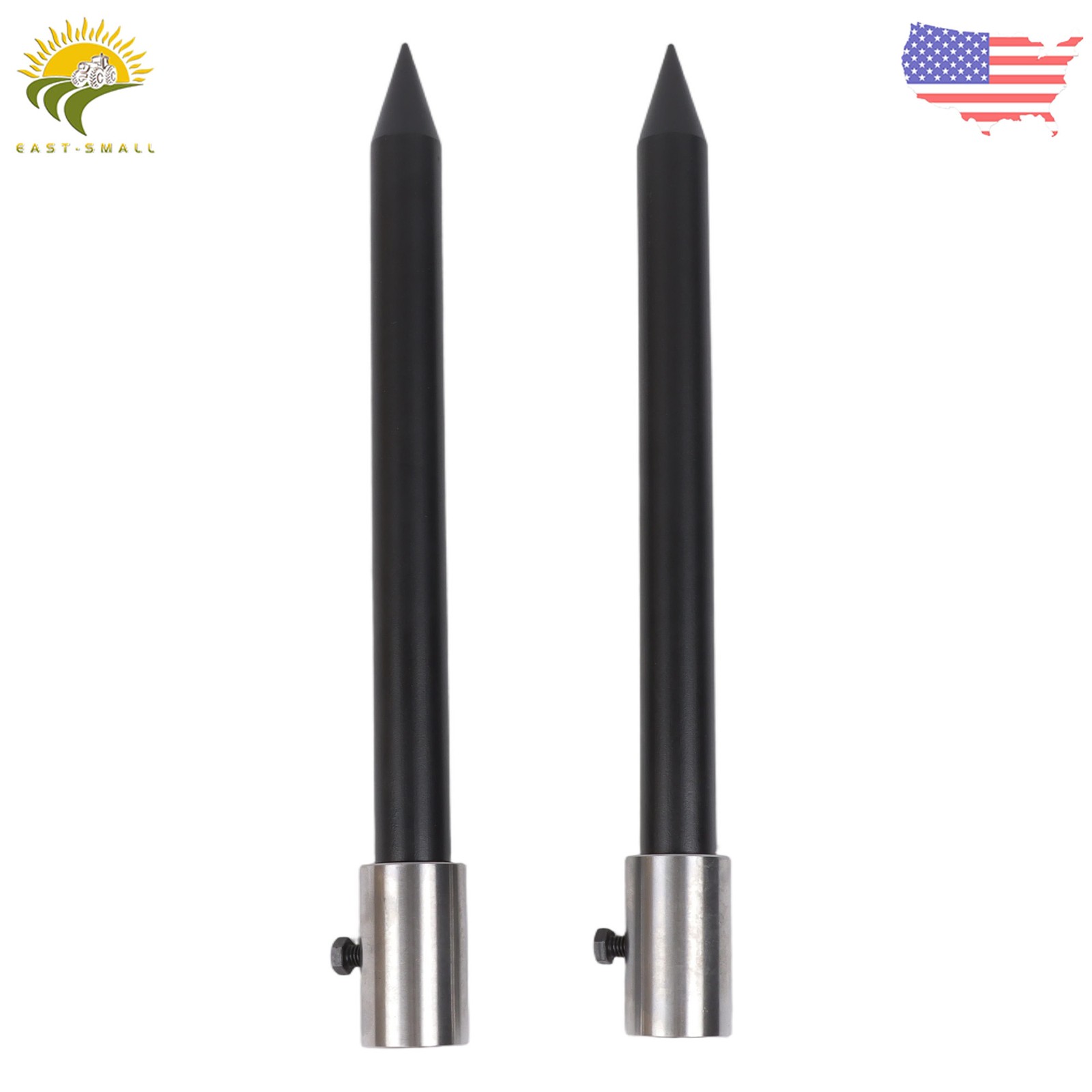 49" Hay Bale Spear 3000Lbs Capacity Square Bale Spike with Nut and Sleeve Hay