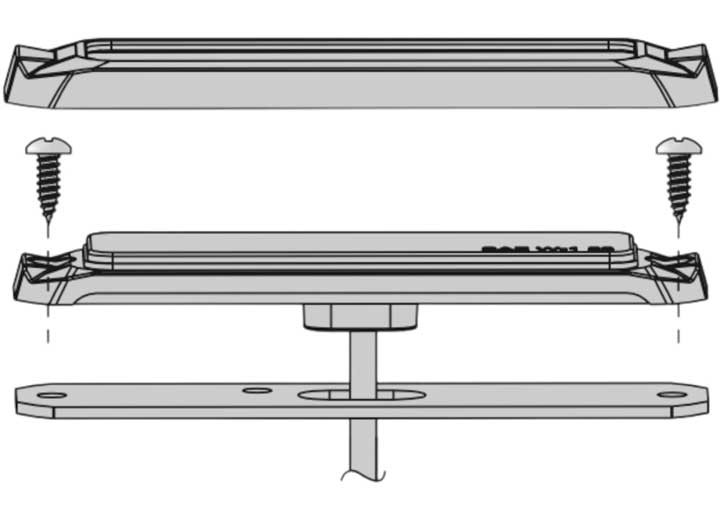 Arc Lighting BB6010B 4" Surface Mount LED Strobe Work Light Bar - Amber/White