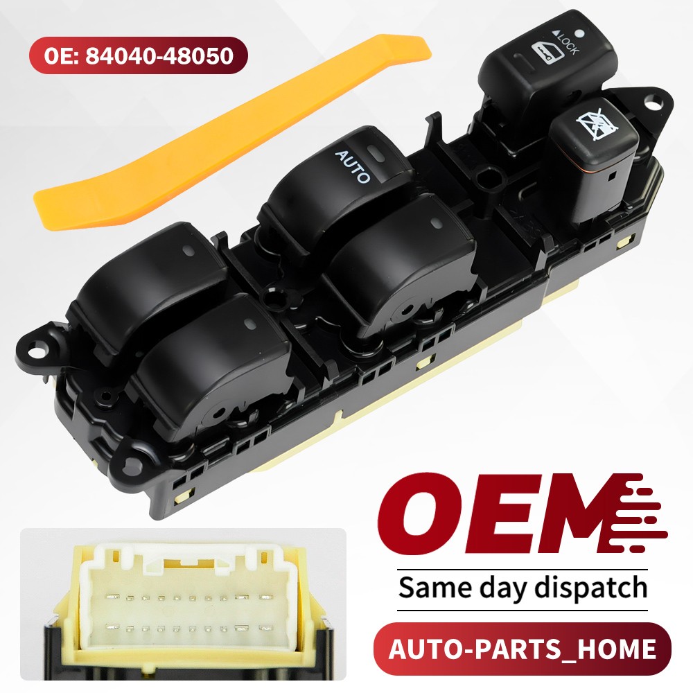 Power Window Control Switch Left Driver Master For Toyota Highlander 2001-2007