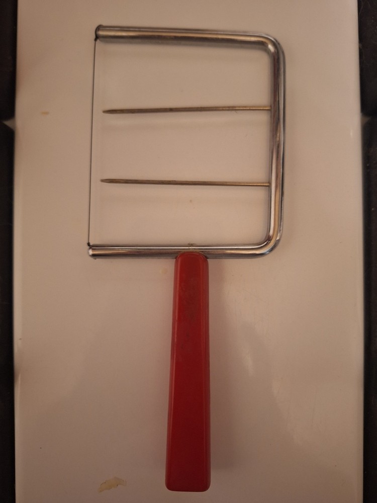 Red Bakelite Handle Cheese Cutter Vintage
