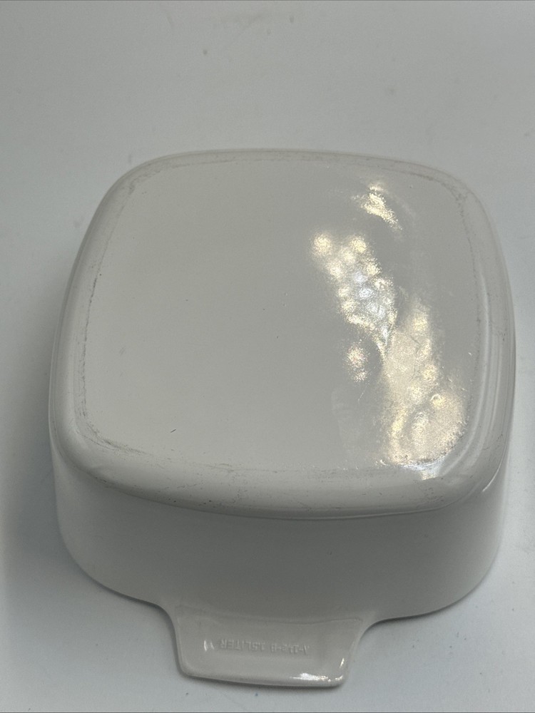 Vintage Corning Ware Cornflower 7”x7”x3” Rectangular Cass Dish W/ Lid P-1 1/2-B