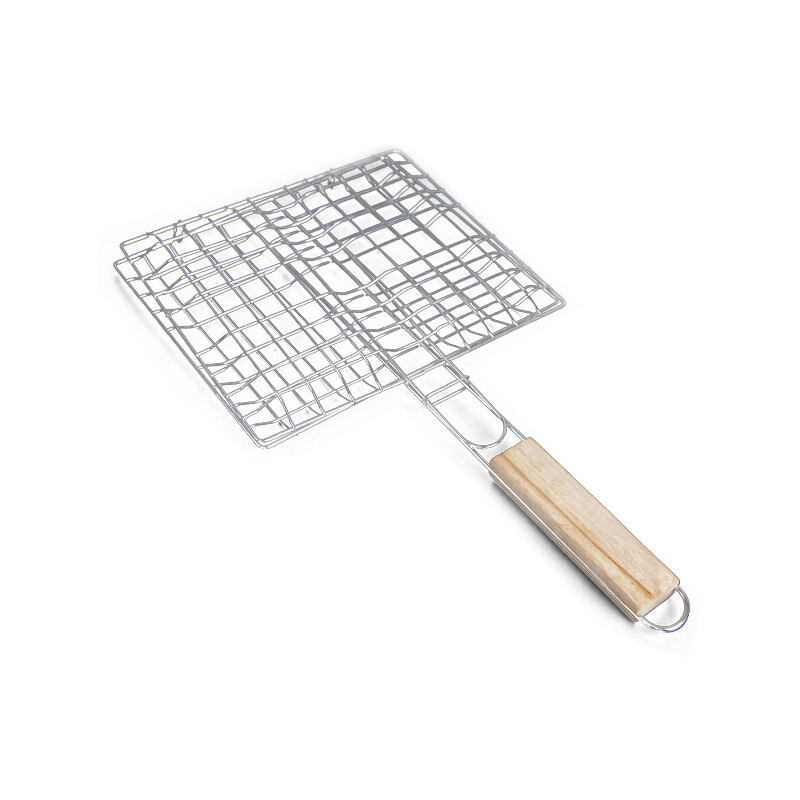 Fish Grill Basket Fish Basket for Grilling Easy Flip Stainless Steel BBQ USA