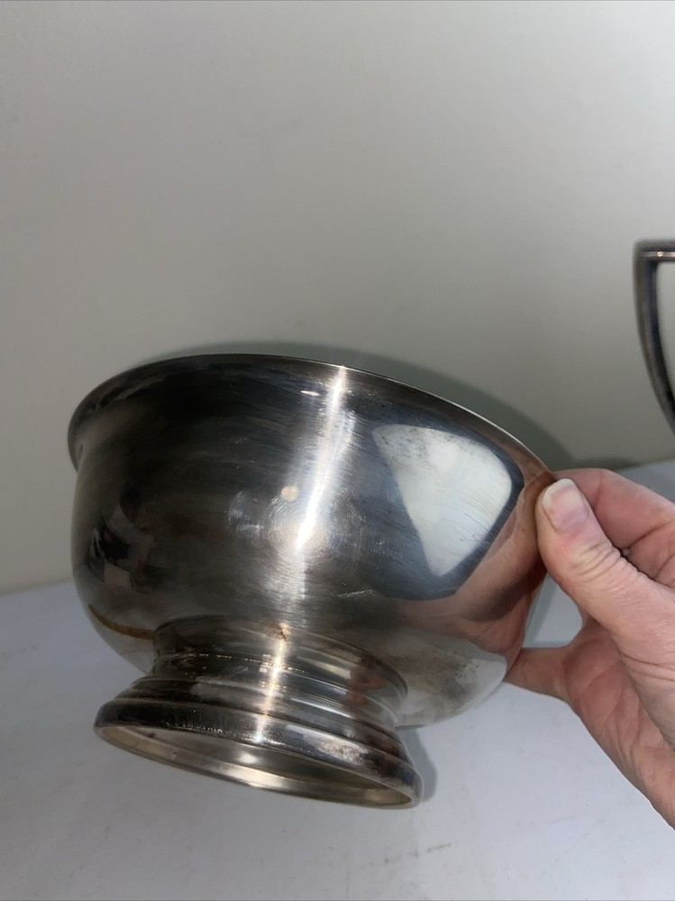 Gorham Silver Original YC780 Silver-plate Footed Bowl 8" x 3 5/8" high Vtg