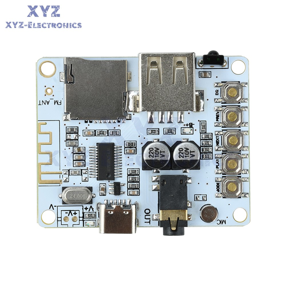 Bluetooth 5.4 Audio Receiver Board MP3 Lossless Decoder Decoding Module Type-C