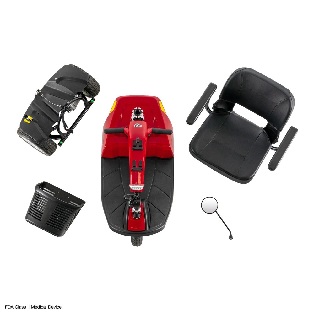 Rascal Conquest 3-Wheel Scooter, Mid-Size & Durable, Easy Disassembly