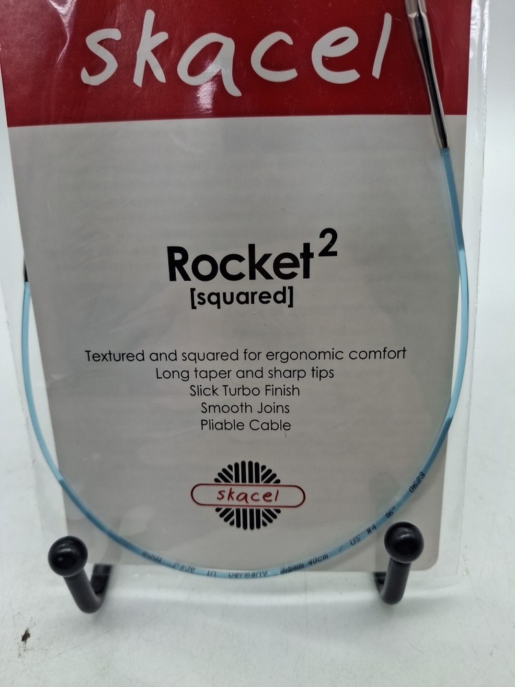 addi Rocket2 [Squared] Metal Circular Knitting Needles – Type: Circular 16" US 4
