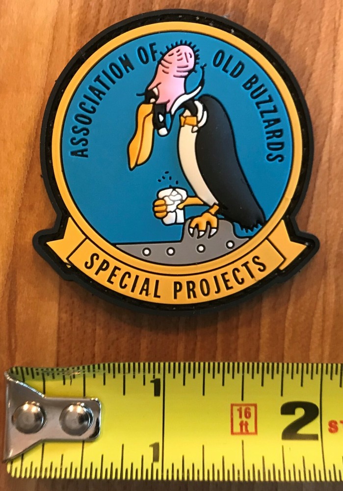 VPU-1 OLD BUZZARDS NAVY SPECIAL PROJECTS PATROL SQUADRON ONE PVC 3D RUBBER PATCH
