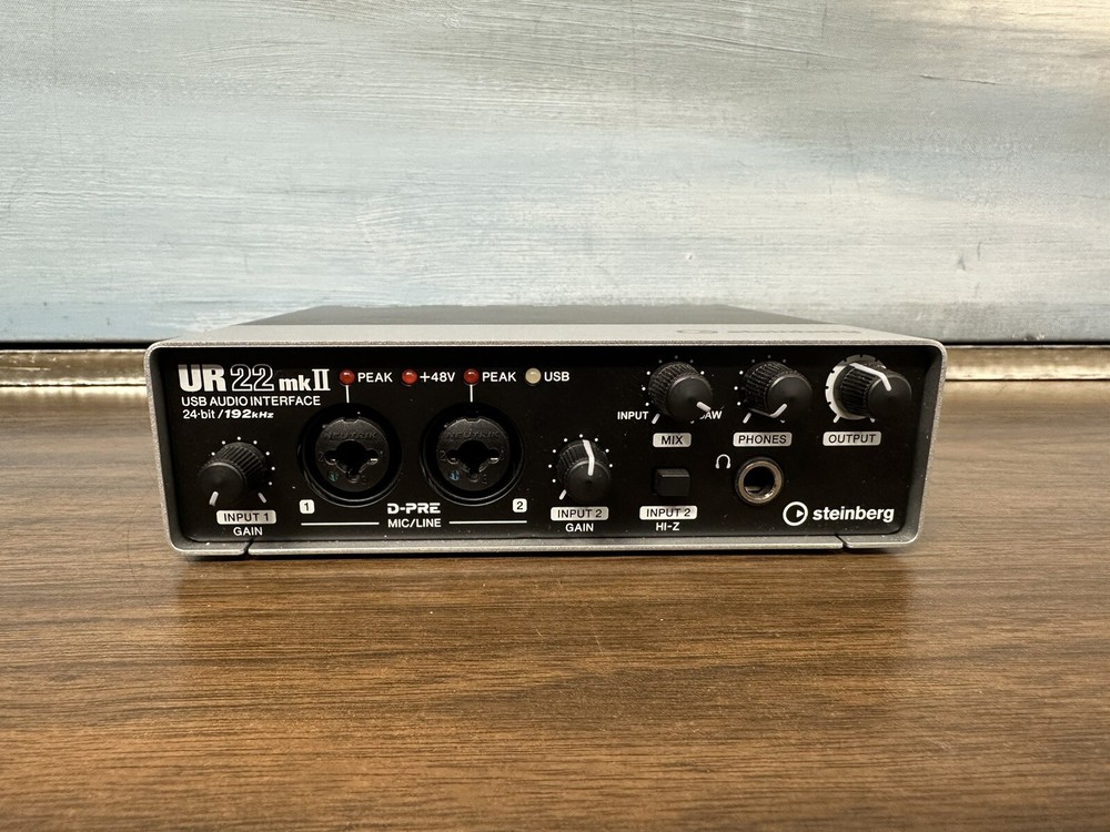 Steinberg UR22 MKII 2x2 USB Audio Interface Untested Not Power Supply