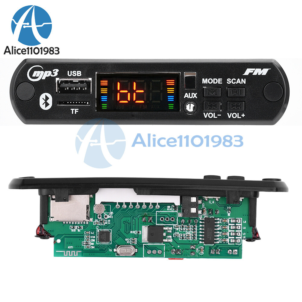 2*25W Car MP3 Player Decoder Board WMA FM Radio Wireless Bluetooth Audio Module