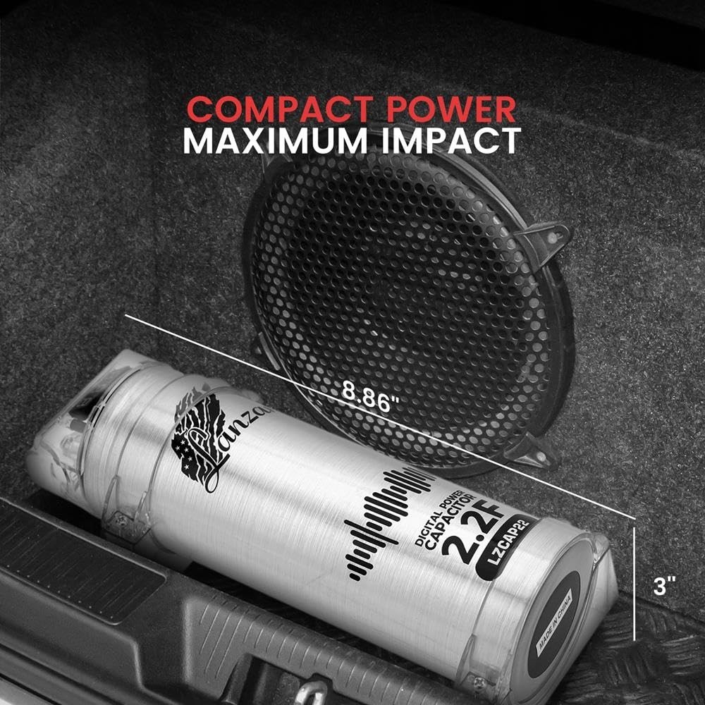 2.2 Farad Digital Power Capacitor, High-Performance Car Audio Accessory with ...