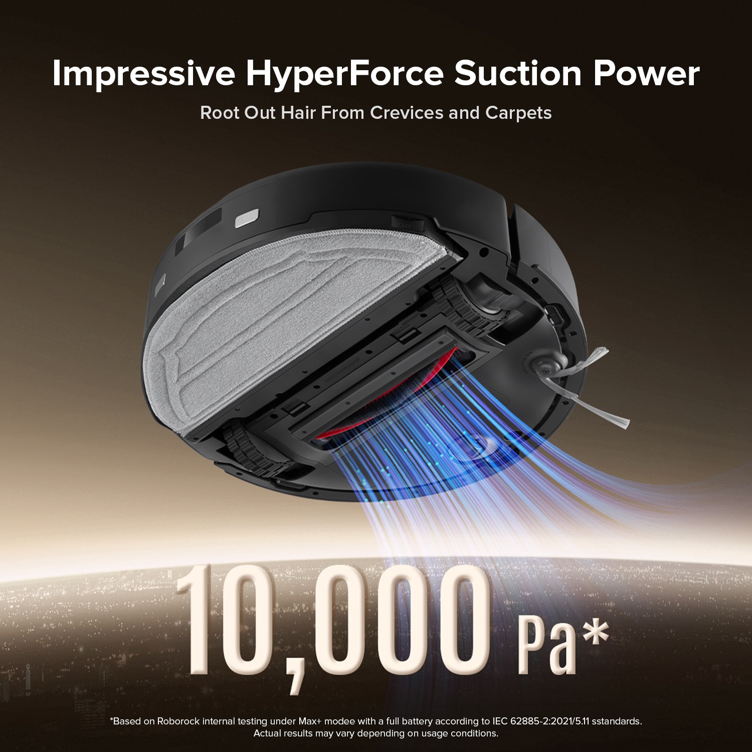 Roborock Q10 X5+ Self-Emptying Robot Vacuum Cleaner, 10000Pa, Obstacle Avoidance