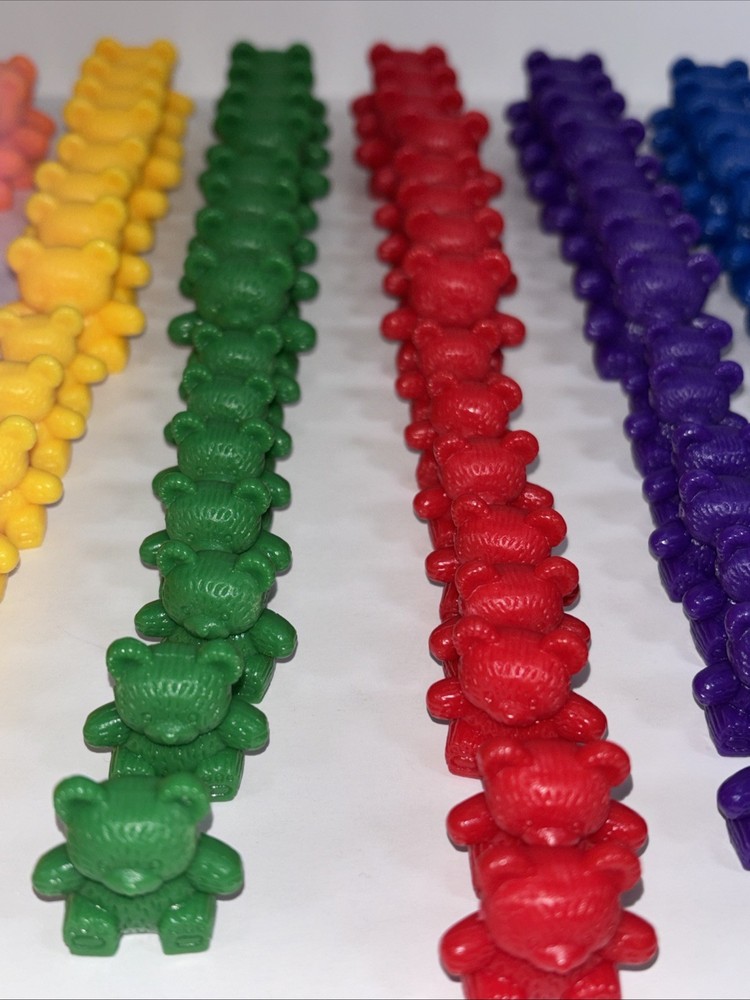 Learning Resources Three Bears Counters, Color, Size & Sorting, Set of 96 GUC