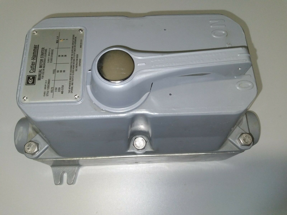 Cutler Hammer B100U0C Explosion Proof Manual Motor Starter NEW