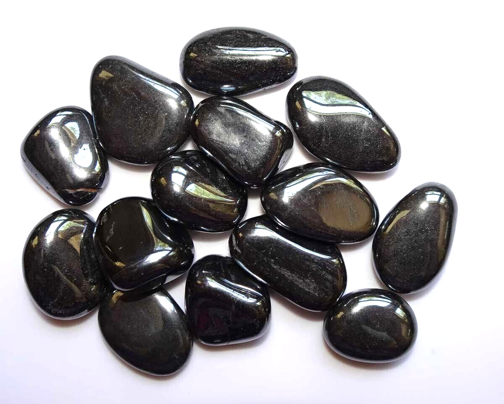 Hematite - 14 Tumbled Stones rt422b
