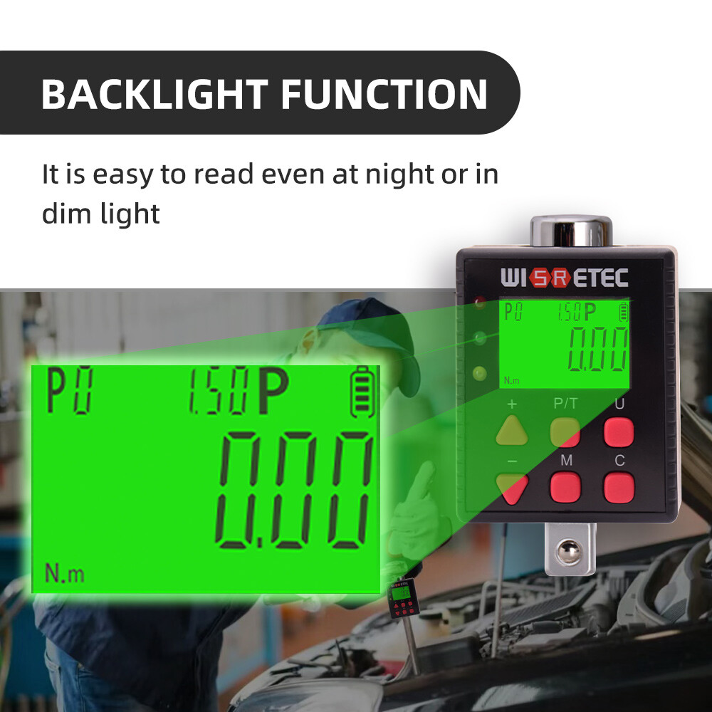 Digital Torque Meter Digital Backlight Display Torque Tester Two Q9J0