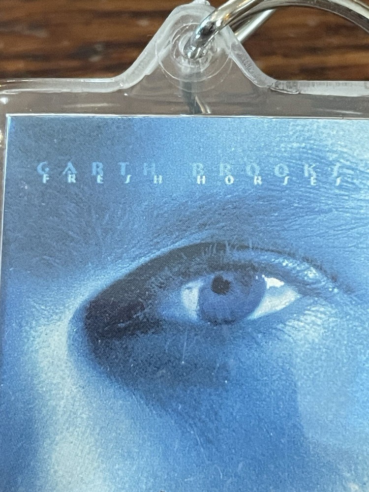 Keychain - Garth Brooks, Clear Plastic, Double sided