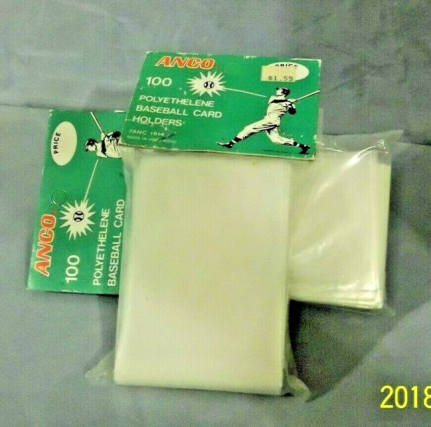 New Anco Polyethylene Baseball Card 100/Package