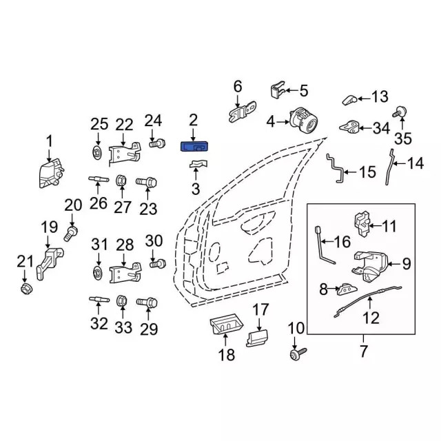 Genuine Ford Keyless Entry Keypad BC3Z-14A626-AA