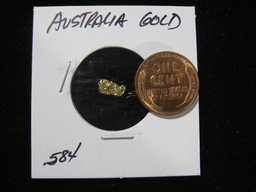AUSTRALIA GOLD NUGGETS  .584 GRAM