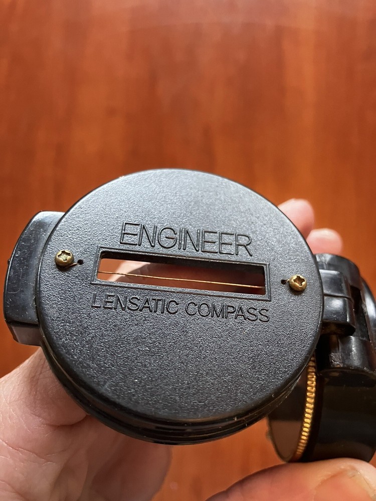 Engineer Lensatic Compass - Black - Great Shape.