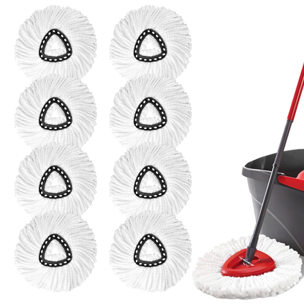 8Pack Spin Mop Replacement Heads,Spinning Mop Replace Head for Floo... Fast Ship