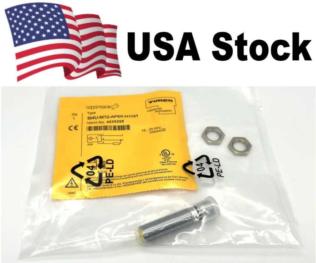 Turck BI4U-M12-AP6X-H1141 Inductive Sensor, 4mm, 200mA, 10-30 VDC