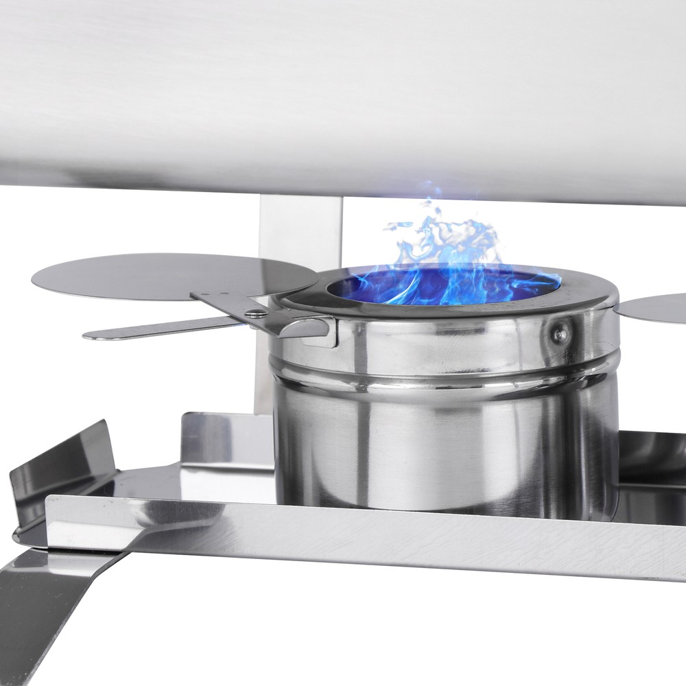 8Pack 8 Quart Stainless Steel Rectangular Chafing Dish Full Size Buffet Catering