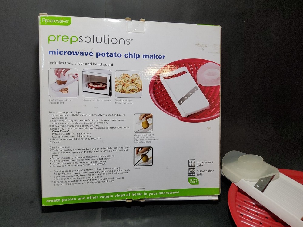 Pro Prep Solutions Potato Vegetable Chip Maker Baker Pan Tray With Mandolin