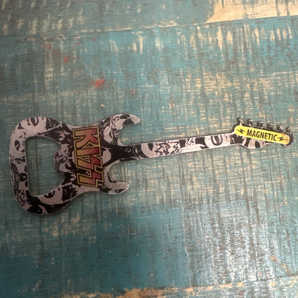 KISS Magnetic guitar Bottle Opener RARE 2010