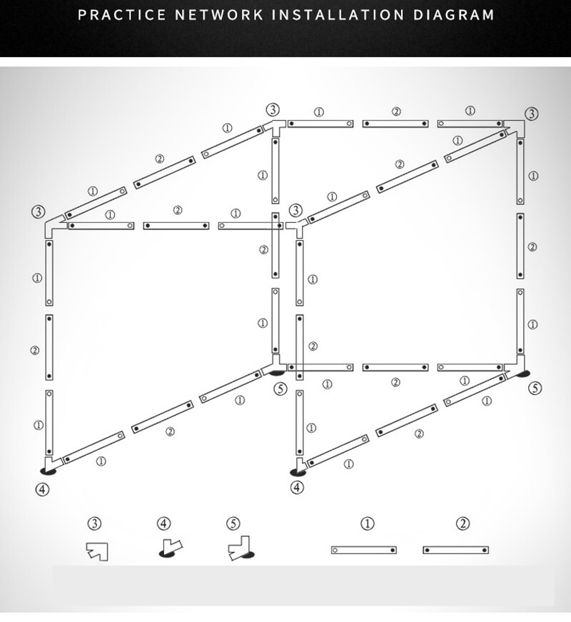 Hot Foldable Golf Practice Training Aid Golf Hitting Cage Practice Net Network