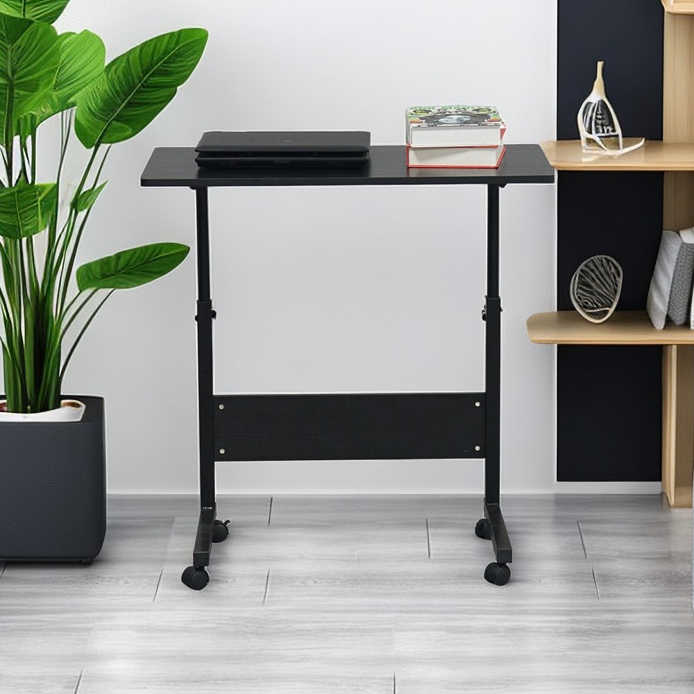 31.5'' Tabletop Black Adjustable Computer Desk, Ergonomic Portable Laptop Table