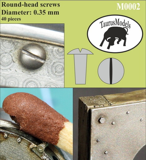 Taurus Models Round-Head Screws (40pcs, Diameter: 0.35mm)