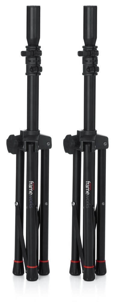 Gator Frameworks Lightweight and Compact Mini Tripod Speaker Stand Set with Bag