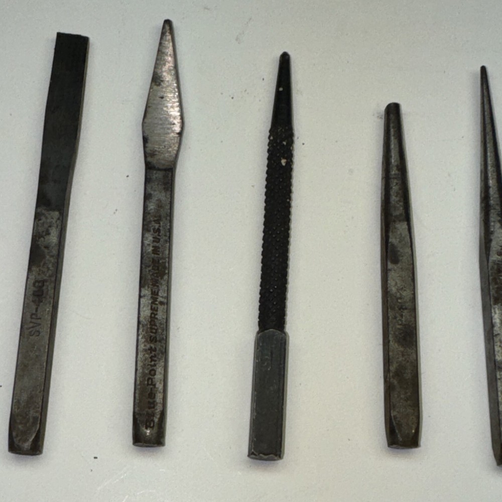 Vintage Blue Point 7 piece Punch & Chisel Set