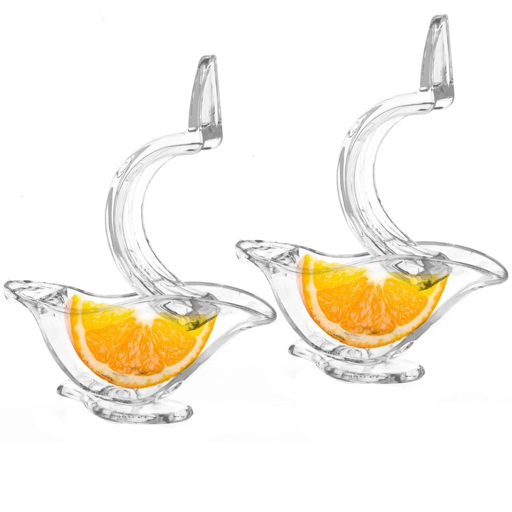 2Pcs Manual Lemon Slice Squeezer Lemon Juicer