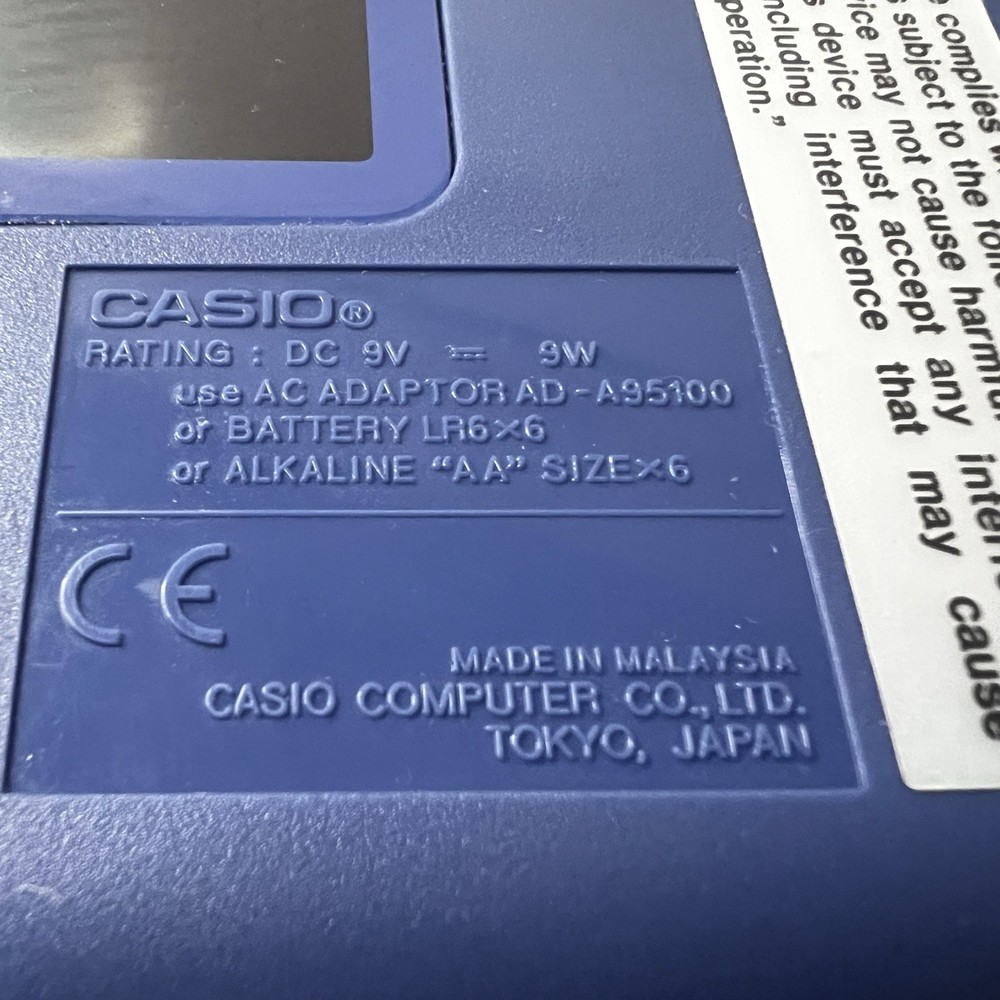 Casio EZ-Label Printer KL-100 - Blue Tested And Working