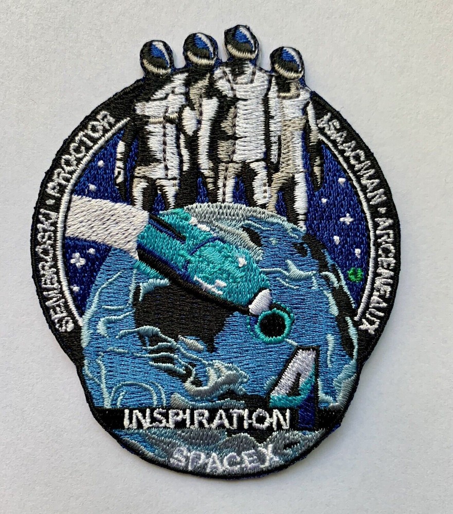 Original CREW DRAGON INSPIRATION 4 Mission Patch 3” Mini Mission Patch