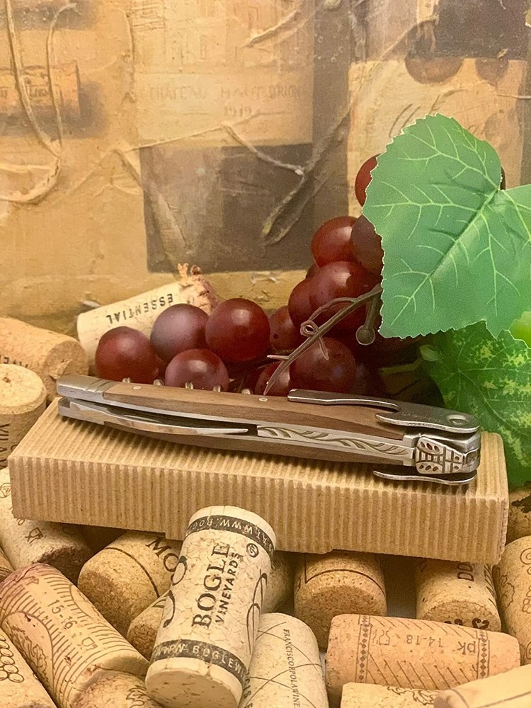 LaGuiole Waiter's Corkscrew - Walnut Handle, Gift Package